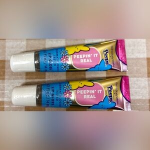 NEW B&BW x PEEPS MARSHMALLOW PEEPIN IT REAL (2) Sealed Lip Gloss w/ coconut oil